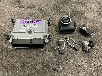 Mercedes Benz C63 AMG W204 Engine ECU Computer Key Head 2 Keys