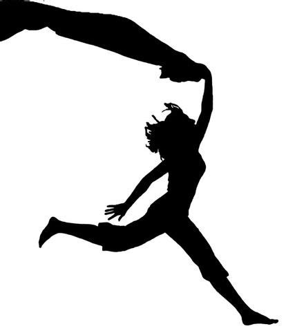 The Silhouette Of A Person Jumping Up In The Air With Their Arms