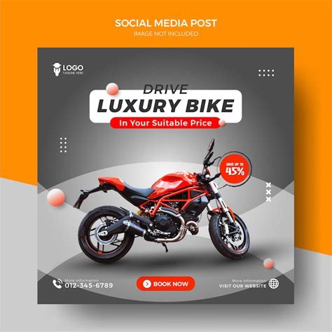 Premium Vector Motorcycle Sales Banner Social Media Post And Bike Social Media Design