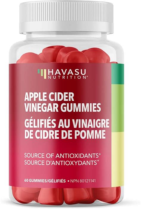 Gummies au vinaigre de cidre de pomme bio avec la mère Métabolisme