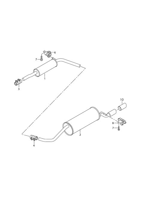 Fabia 2015 2017 Front Silencer Rear Silencer ETKA Online