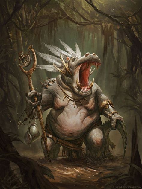 Rpg Settings Swamp Creature Monster Concept Art Fantasy Races