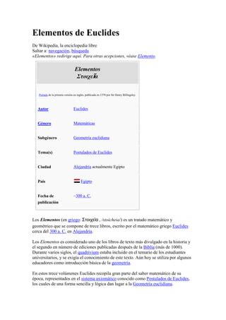 Elementos De Euclides PDF