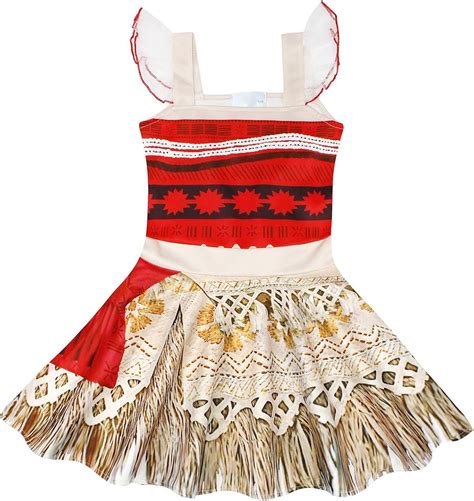 Amzbarley Fille Moana D Guisement Costume Robe Princesse Soir E F Te