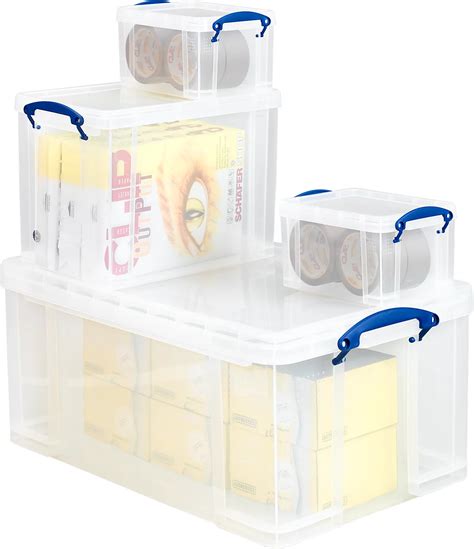 Box Really Useful Boxes Kunststoff Transparent Mit Deckel G Nstig