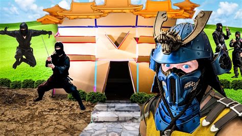 Ultimate Ninja Training Box Fort Noob Vs Pro Battle Royal Ninja