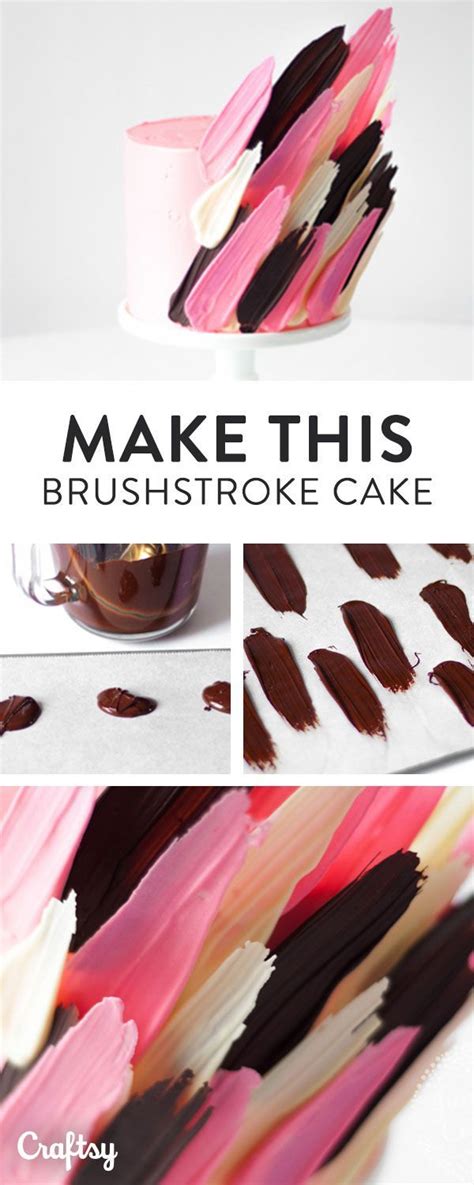 Weve Been Spotting These Fun Quirky Brushstroke Cake Designs Around