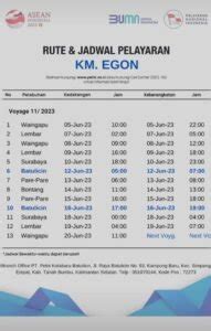 Update Jadwal Kapal Pelni Egon Bulan Juli Harga Tiketnya Kata Omed