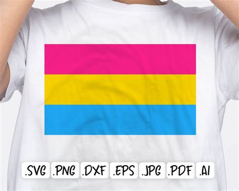 Pansexuality Pride Flag Svg Design Etsy