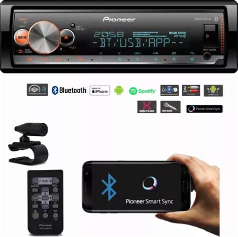 Radio Para Auto Pioneer Radio Usb Mvh X3000br Con USB Y Bluetooth