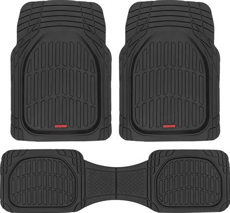 Motor Trend Flextough Floor Mats For Cars Deep Dish All Weather Mats Waterproof