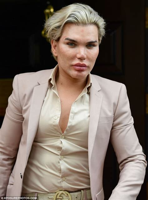 Human Ken Doll Rodrigo Alves Sports Tight Fitting Suit Daily Mail Online