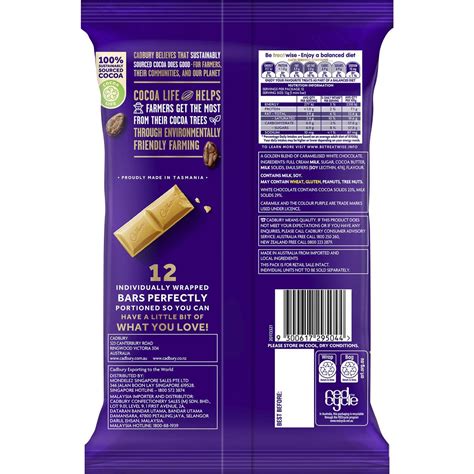 Cadbury Caramilk Chocolate Sharepack 12 Pack 144g Woolworths