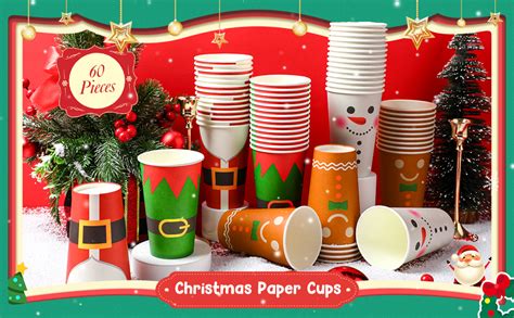 Amazon Gerrii Pcs Oz Disposable Christmas Cups Christmas