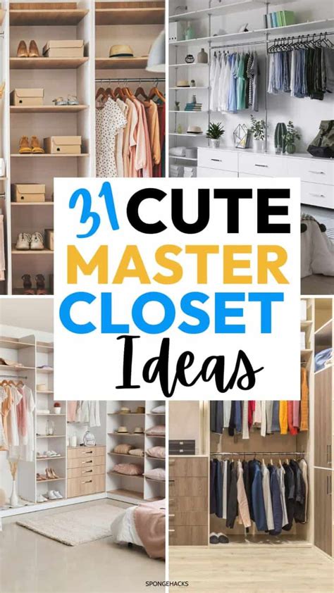 31 Cute Master Bedroom Closet Ideas You HAVE to See - Sponge Hacks