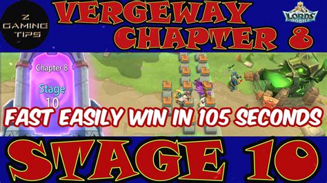 Vergeway Chapter Stage Fast Easily Win In Seconds