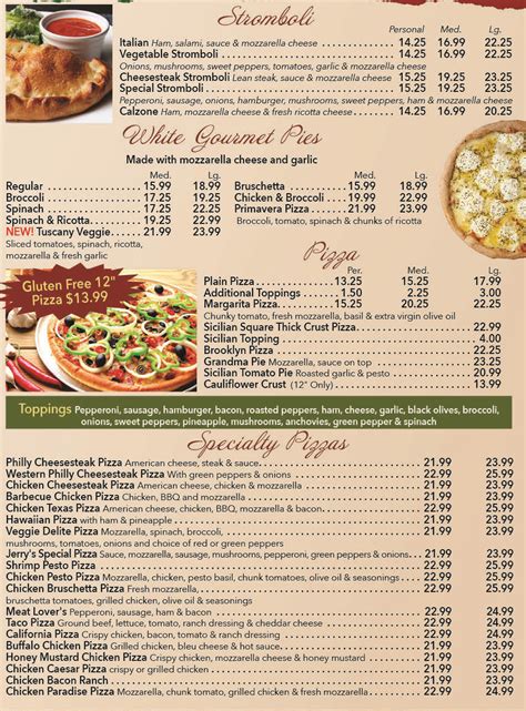 Pizza Pie II Delivery Menu Order Online - 184 N Pine St Langhorne, PA