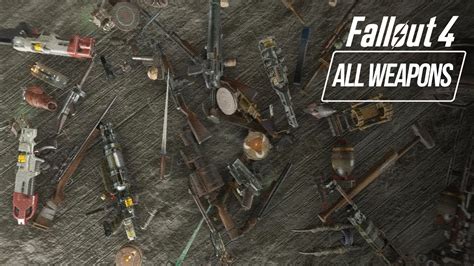 Fallout 4 All Weaponsmelee Equipments In Armory Gameplay Showcase