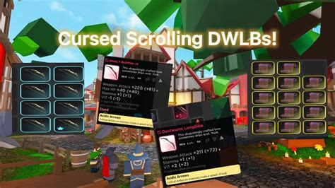 Roblox Vesteria L Upgrading Dwlbs With Cursed Scrolls Youtube