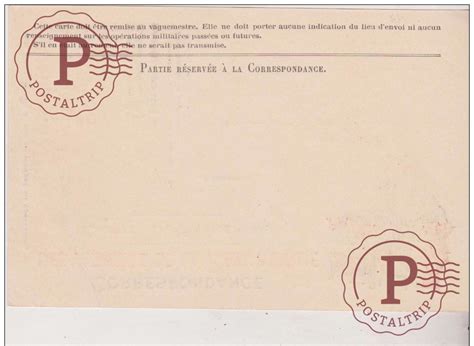 Carte Postale Correspondance Des Arm Es De La R Publique Postaltrip