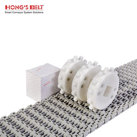 Hongsbelt High Quality Plastic Modular Conveyor Belt Flush Grid Modular