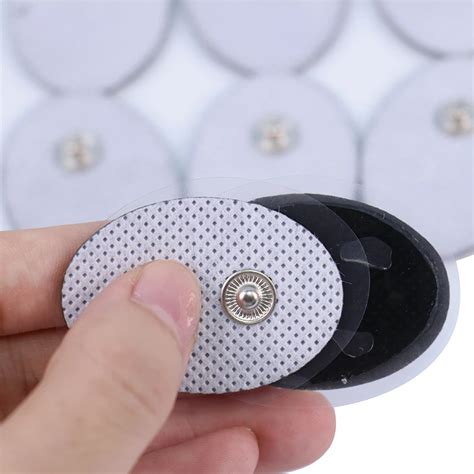 10Pcs Reusable Self Adhesive Gel Electrode Pads For Tens Physiotherapy