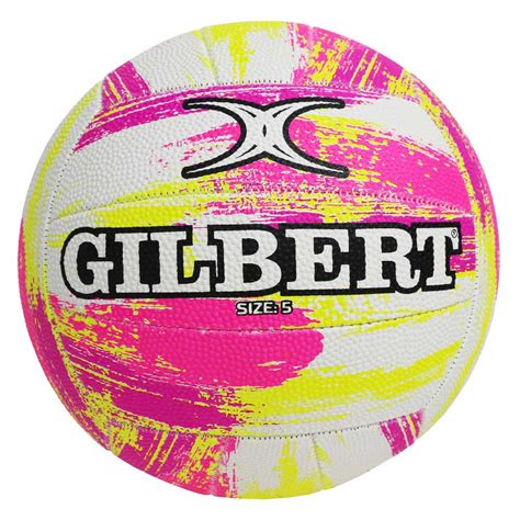 Gilbert Neon Gloss Netball Sz 5 Rebel Sport