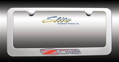 License Plate Frame Bezel Painted And Engraved C Z Hp