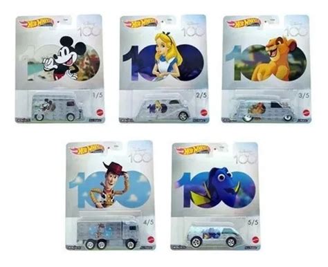 Set Hot Wheels Premium 5 Carrinhos Disney 100 Anos 1 64 Parcelamento Sem Juros