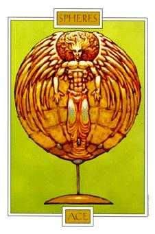 Ace Of Coins Card From The Universal Waite Tarot Deck Tarot Tarot