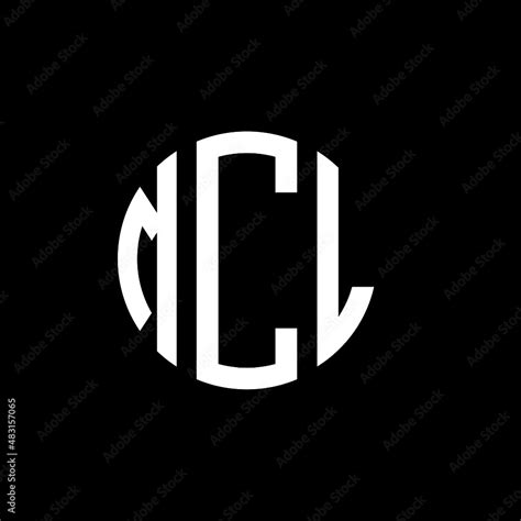 MCL letter logo design. MCL modern letter logo with black background ...