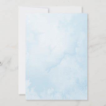 Up Up And Away Blue Hot Air Balloon Baby Shower Invitation Zazzle