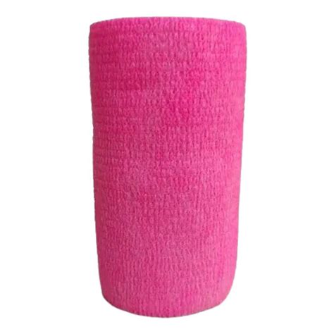 Atadura Elástica Autoaderente Rosa Neon 10 cm x 4 5 mt Kajavet