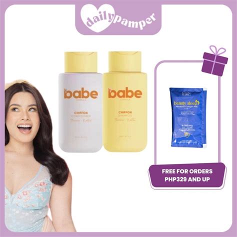 Babe Chiffon Shampoo And Conditioner Shikakai Keratin With