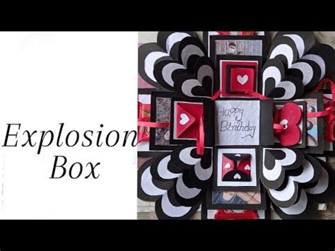 How To Make Explosion Box Explosion Box For Beginners Handmade Birthday