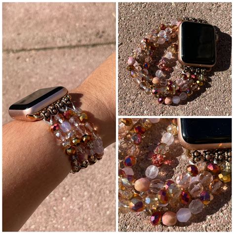 Handmade Apple Watch Bands Beaded Bracelets Etsy