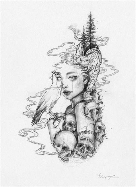 Souls 2022 Pencil Drawing By Doriana Popa Fantasy Tattoos Tattoo