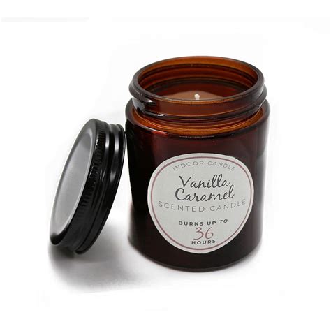 Inspire Indoor Candle Scented Vanilla Caramel Each Woolworths