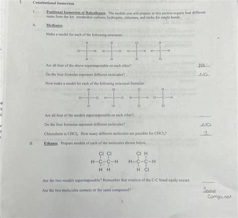 Constitutional Isomerism 1. Positional Isomerism of | Chegg.com