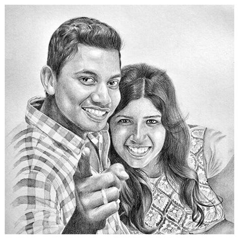 Couple Pencil Sketch At Rs 500piece पेंसिल से बनाया गया रेखाचित्र In Greater Noida Id