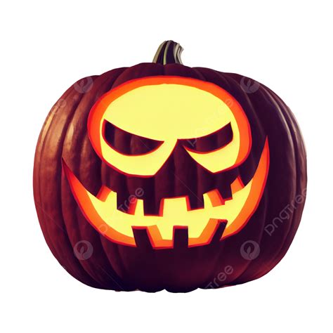 Halloween Jack O Lantern Pumpkin Isolated Halloween Happy Halloween