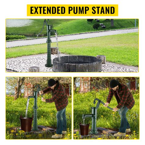 VEVOR Hand Water Pump W Stand 15 7 X 9 4 X 51 6 Inch Pitcher Pump 26