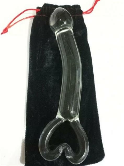 Kalp Detaylı Cam Dildo Üyelere Özel