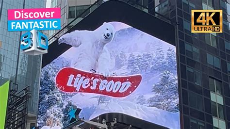 Watch D Digital Billboard In New York City Times Square Usa K Video