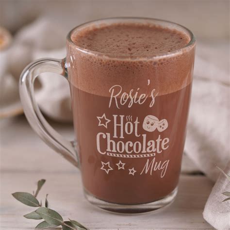 Personalised Glass Hot Chocolate Mug Gift Store Ltd