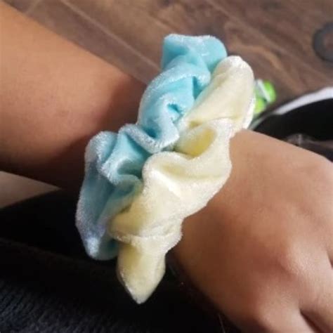 Livechicstyle Accessories 2pc Pastel Velvet Hair Scrunchies Vsco