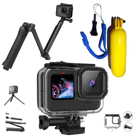 Kit Caixa Estanque Gopro Flutuante Bastao Way Acessor No Shoptime