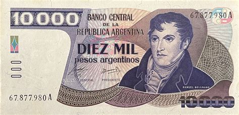 Pesos Argentinos Argentina Numista Revele Os Dez Ltimos