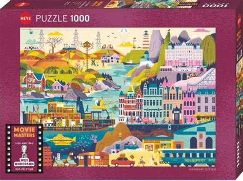 Alexandre Clérisse Wes Anderson Films Puzzle 1000 Teile Diverse jpc