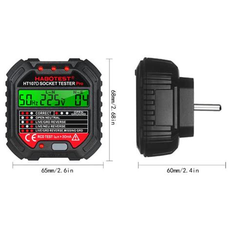 Ελεγκτης Πριζων Σουκο Habotest Ht107d Socket Tester With Digital